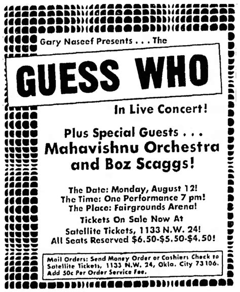 the guess who concert schedule.